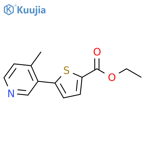5-(4-Methyl-pyridin-3-yl)-thiophene-2-carboxylic acid ethyl ester structure
