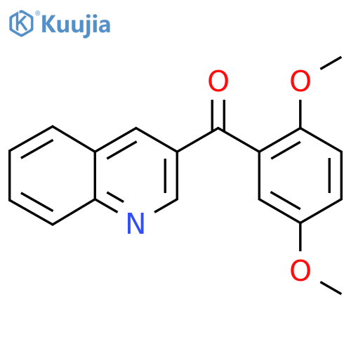 3-(2,5-Dimethoxybenzoyl)quinoline structure