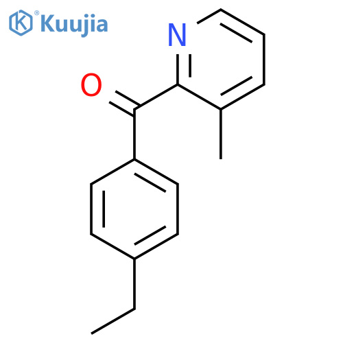 2-(4-Ethylbenzoyl)-3-methylpyridine structure
