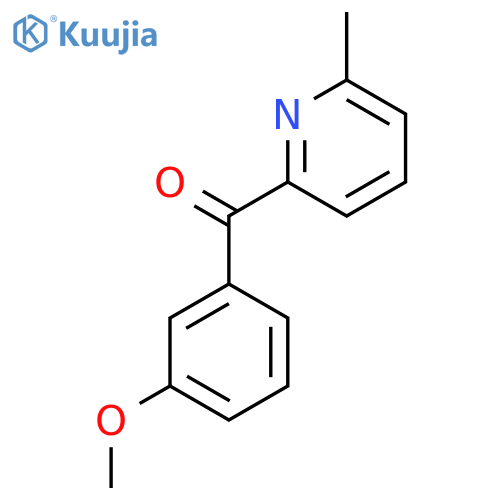 2-(3-Methoxybenzoyl)-6-methylpyridine structure