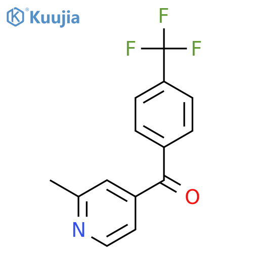 2-Methyl-4-(4-trifluoromethylbenzoyl)pyridine structure
