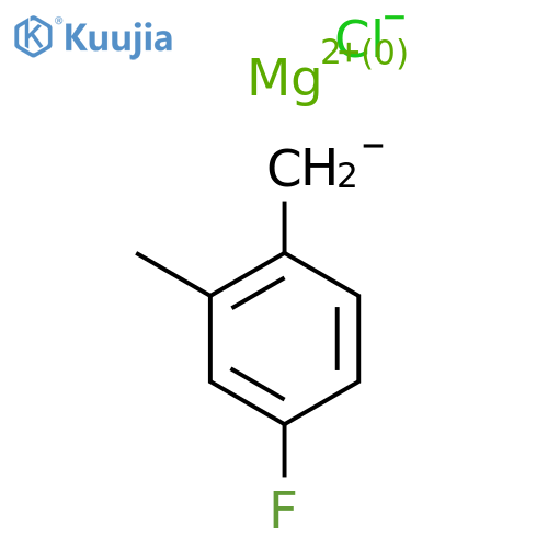 4-Fluoro-2-methylbenzylmagnesium chloride 0.25 M in Diethyl Ether structure