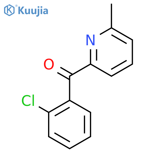 2-(2-Chlorobenzoyl)-6-methylpyridine structure