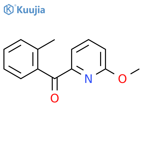 2-(2-Methylbenzoyl)-6-methoxypyridine structure