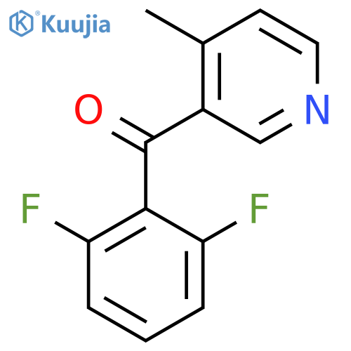 3-(2,6-Difluorobenzoyl)-4-methylpyridine structure