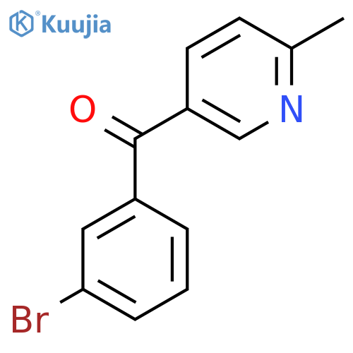 5-(3-Bromobenzoyl)-2-methylpyridine structure