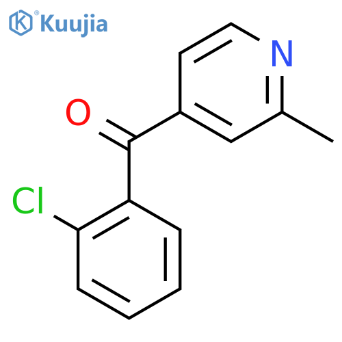 4-(2-Chlorobenzoyl)-2-methylpyridine structure