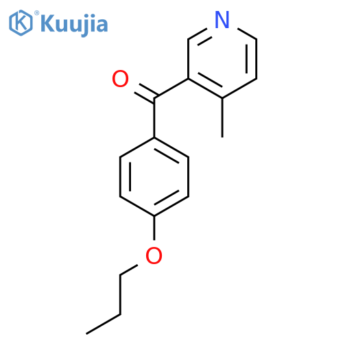 4-Methyl-3-(4-propoxybenzoyl)pyridine structure