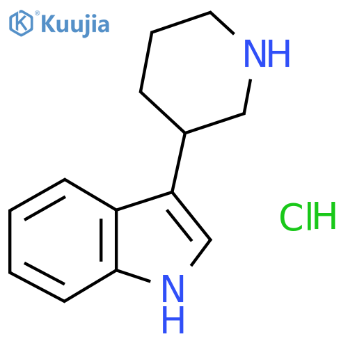 3-(piperidin-3-yl)-1H-indole hydrochloride structure