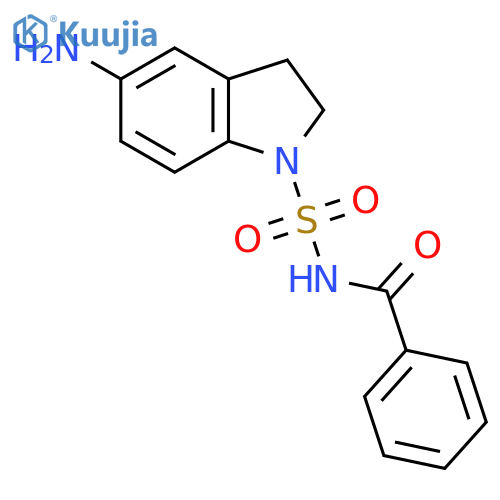 5-Amino-2,3-dihydroindole-1-sulfonic acid benzoylamide structure