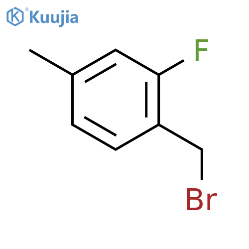 2-FLUORO-4-METHYLBENZYL BROMIDE structure