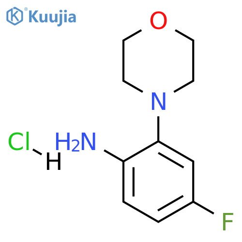 4-fluoro-2-(morpholin-4-yl)aniline hydrochloride structure