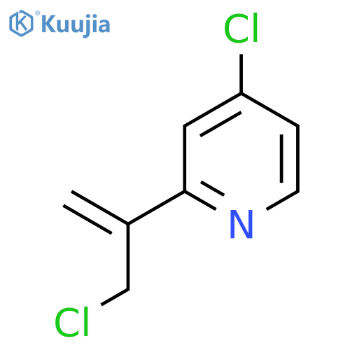 4-chloro-2-(3-chloroprop-1-en-2-yl)pyridine structure