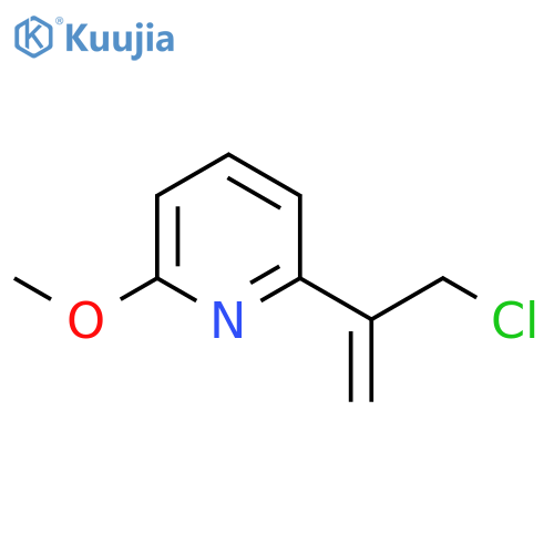 2-(3-chloroprop-1-en-2-yl)-6-methoxypyridine structure