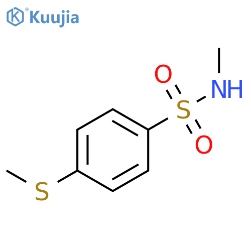 N-methyl-4-(methylsulfanyl)benzene-1-sulfonamide structure