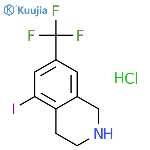 5-Iodo-7-(trifluoromethyl)-1,2,3,4-tetrahydroisoquinoline hydrochloride structure