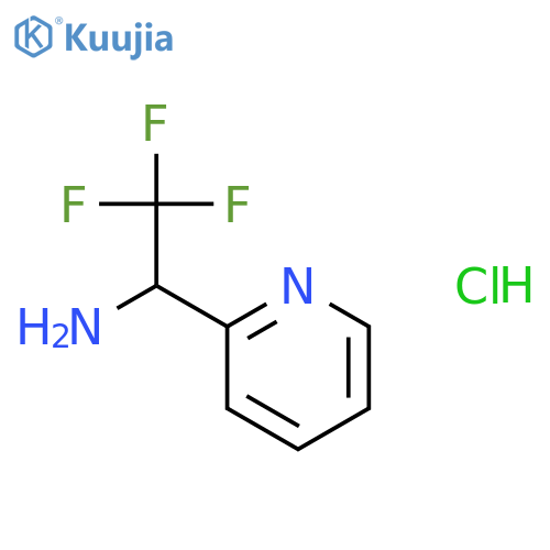 2,2,2-trifluoro-1-(pyridin-2-yl)ethan-1-amine hydrochloride structure
