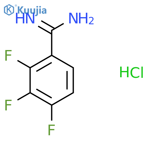2,3,4-Trifluoro-benzamidine hydrochloride structure