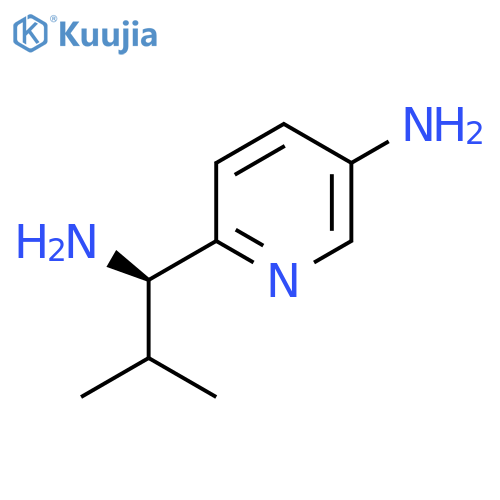 (R)-6-(1-Amino-2-methyl-propyl)-pyridin-3-ylamine structure