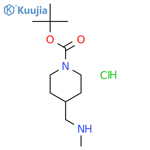 Tert-Butyl 4-((methylamino)methyl)piperidine-1-carboxylate hydrochloride structure