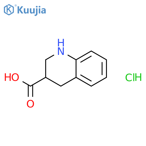 1,2,3,4-Tetrahydroquinoline-3-carboxylic acid hydrochloride structure