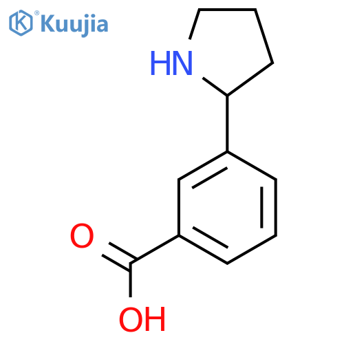 3-(Pyrrolidin-2-yl)benzoic acid structure