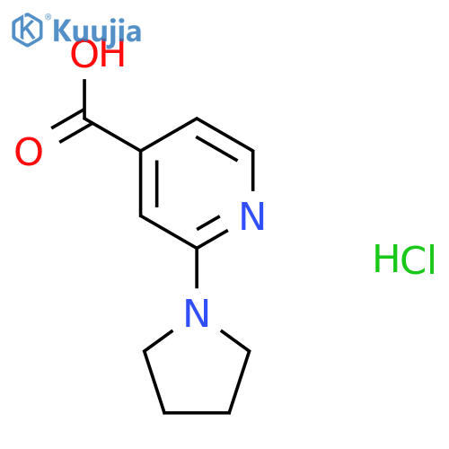 2-Pyrrolidin-1-YL-isonicotinic acid hydrochloride structure