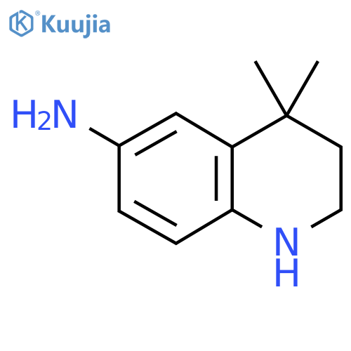 4,4-Dimethyl-1,2,3,4-tetrahydro-quinolin-6-ylamine structure