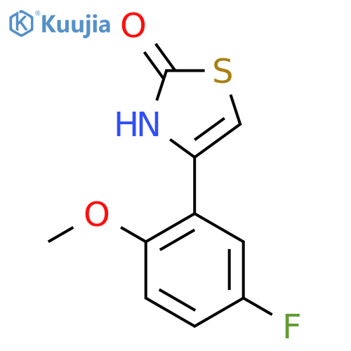 4-(5-Fluoro-2-methoxyphenyl)thiazol-2-ol structure