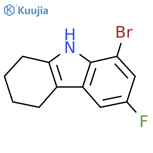 8-bromo-6-fluoro-2,3,4,9-tetrahydro-1H-carbazole structure