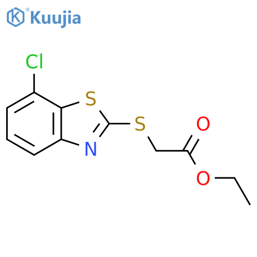 Ethyl 2-[(7-chloro-1,3-benzothiazol-2-yl)sulfanyl]acetate structure