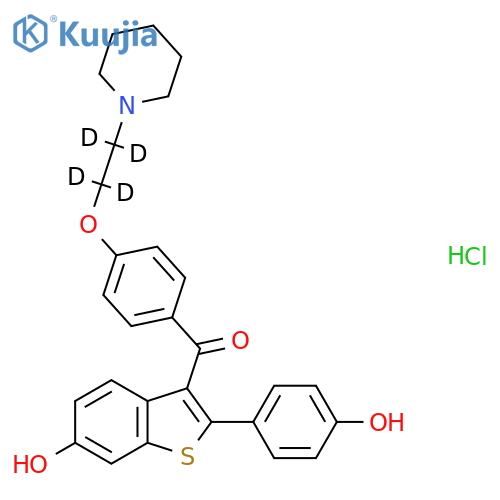 Raloxifene-d4 Hydrochloride structure