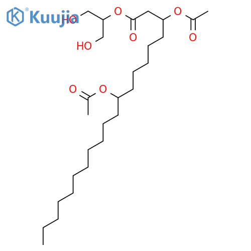 2-O-[(3R,9R)-3,9-bis(acetyloxy)eicosanoyl]glycerol structure