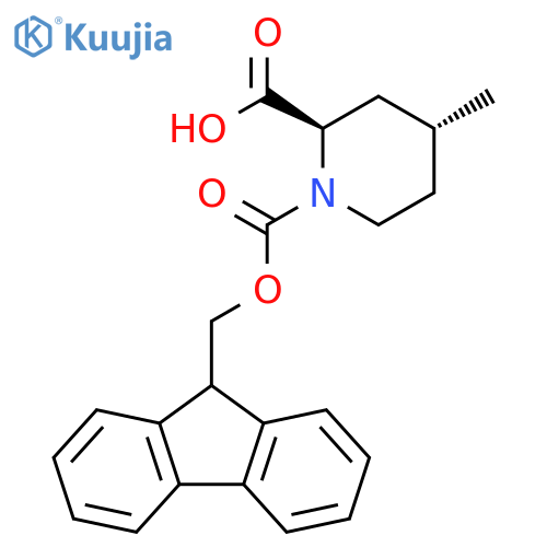 (2R,4R)-1-(((9H-fluoren-9-yl)methoxy)carbonyl)-4-methylpiper structure