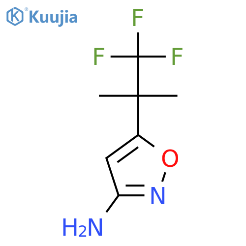 5-(1,1,1-trifluoro-2-methylpropan-2-yl)-1,2-oxazol-3-amine structure