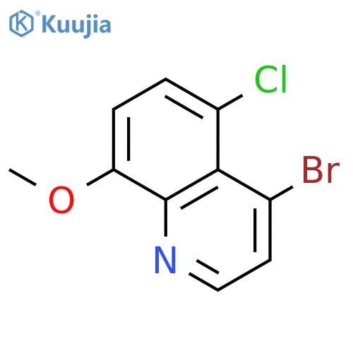 4-bromo-5-chloro-8-methoxyquinoline structure