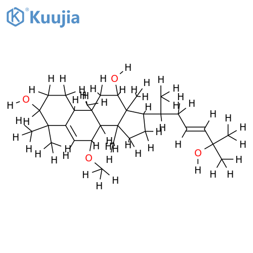 7beta-methoxycucurbita-5,23(E)-diene-3beta,12beta,25-triol structure