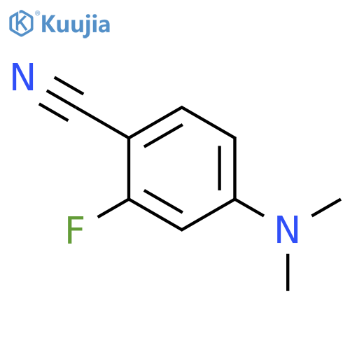4-(dimethylamino)-2-fluorobenzonitrile structure