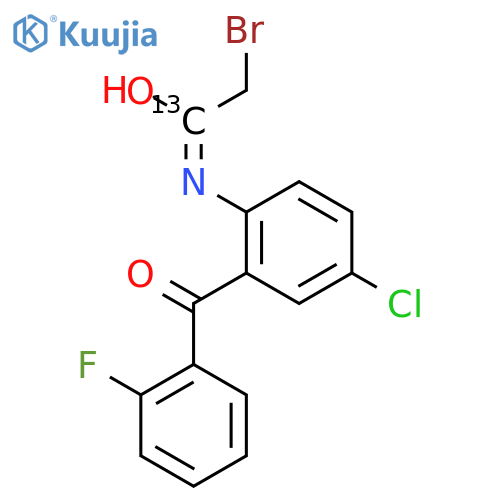 N-2-(2-Fluorophenyl)-4-chlorophenyl-2-bromoacetamide-13C1 structure