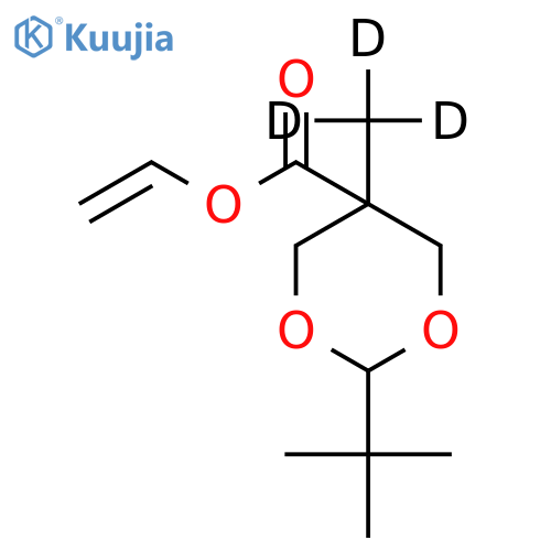 2-tert-Butyl-5-methyl-1,3-dioxane-5-carboxylic Acid Vinyl Ester-d3 structure