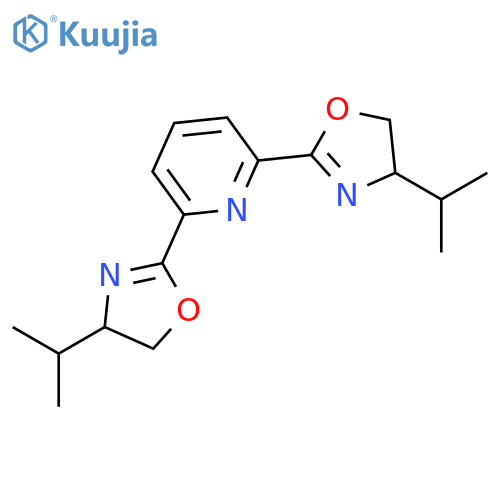 2,6-Bis(4S)-(-)-isopropyl-2-oxazolin-2-ylpyridine structure