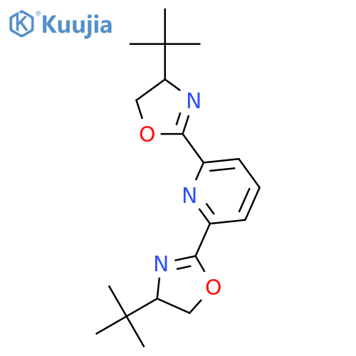 2,6-Bis(4S)-4-tert-butyl-2-oxazolin-2ylpyridine structure