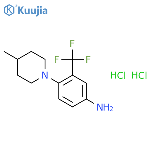 4-Methyl-1-(4-amino-2-trifluoromethylphenyl)piperidine DiHCl structure