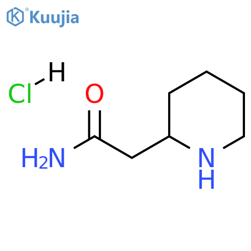 2-(2-piperidinyl)acetamide hydrochloride structure