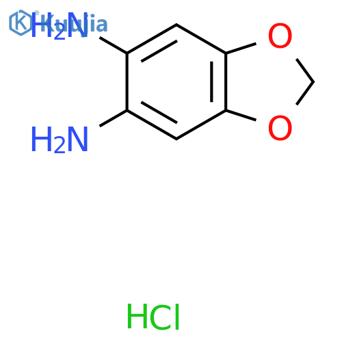 1,3-Benzodioxole-5,6-diamine Hydrochloride structure