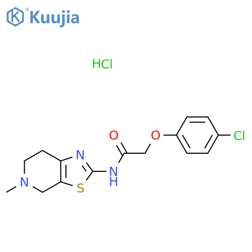 2-(4-chlorophenoxy)-N-{5-methyl-4H,5H,6H,7H-1,3thiazolo5,4-cpyridin-2-yl}acetamide hydrochloride structure