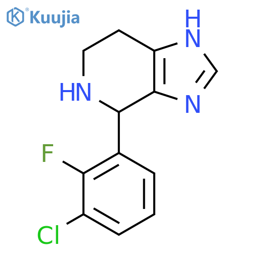 4-(3-Chloro-2-fluorophenyl)-4,5,6,7-tetrahydro-3H-imidazo4,5-cpyridine structure