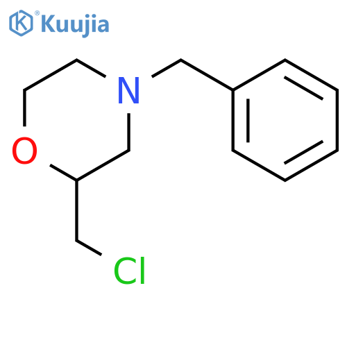 Morpholine, 2-(chloromethyl)-4-(phenylmethyl)-, (±)- structure