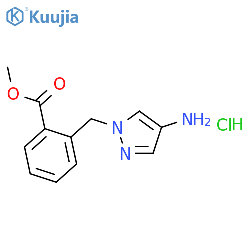 2-(4-Amino-pyrazol-1-ylmethyl)-benzoic acid methyl ester; hydrochloride structure