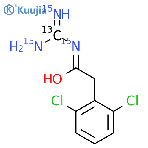 Guanfacine-13C, 15N3 structure